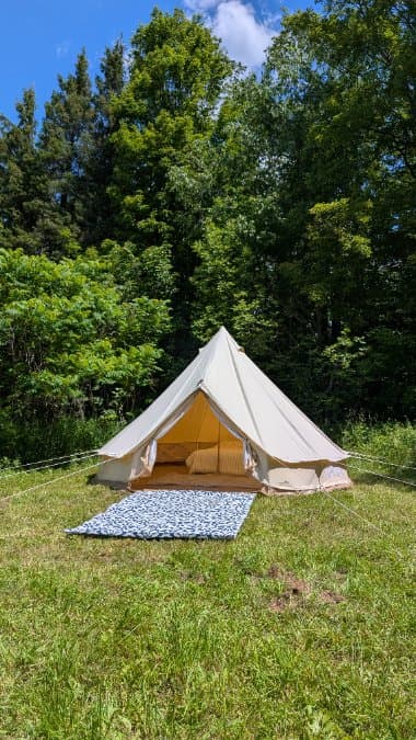 Glamping Bell Tent Stay at the Farm